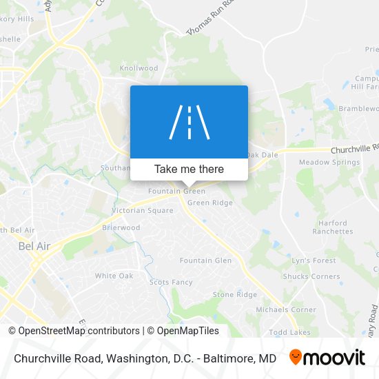 Churchville Road map