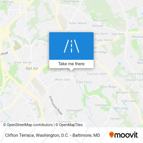 Clifton Terrace map