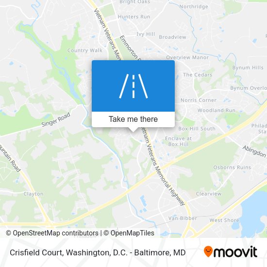 Crisfield Court map