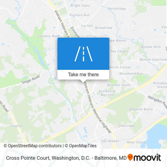 Cross Pointe Court map
