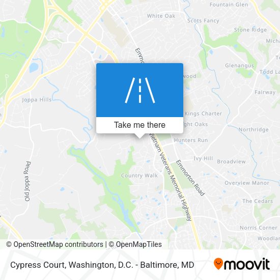 Cypress Court map