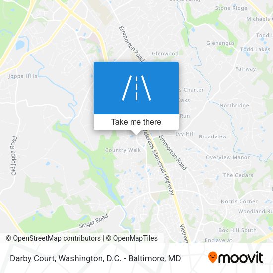 Mapa de Darby Court