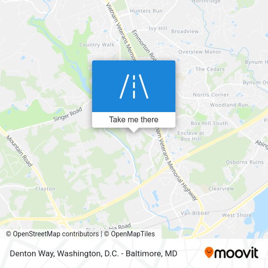 Mapa de Denton Way