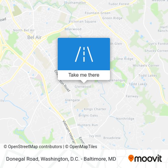 Donegal Road map