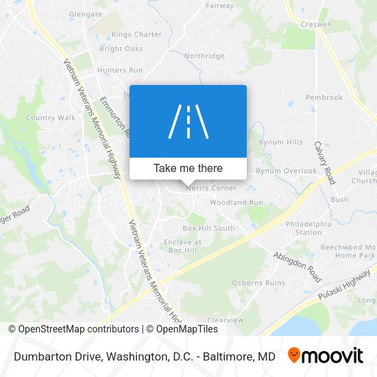 Dumbarton Drive map