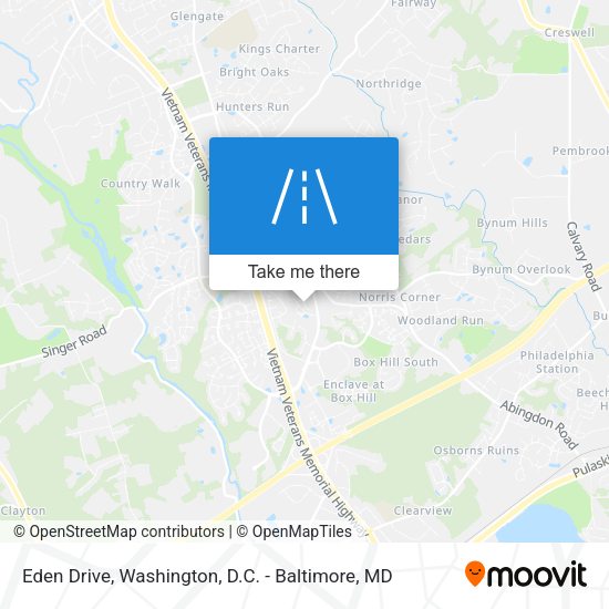 Mapa de Eden Drive