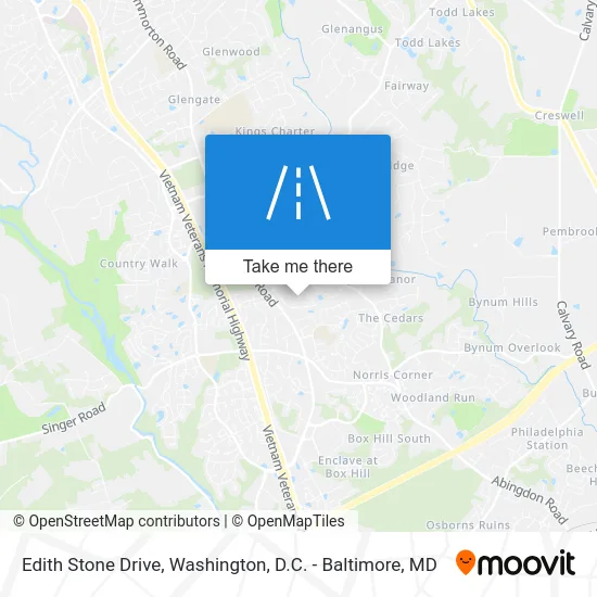 Edith Stone Drive map