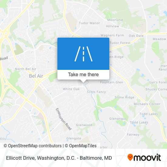 Ellicott Drive map