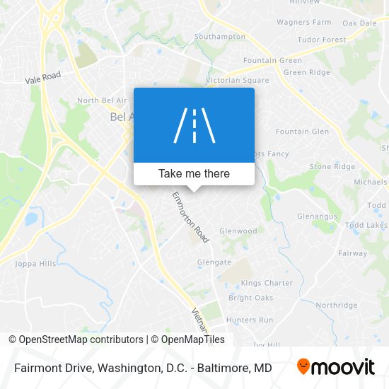 Fairmont Drive map