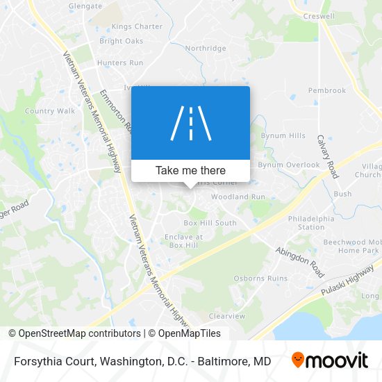 Forsythia Court map