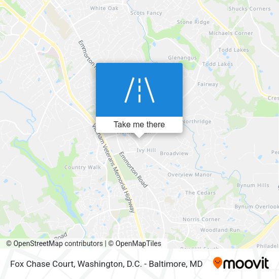 Mapa de Fox Chase Court