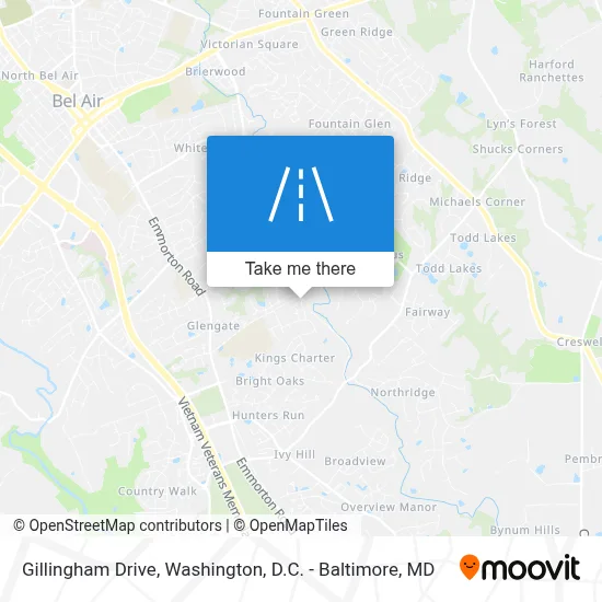 Gillingham Drive map