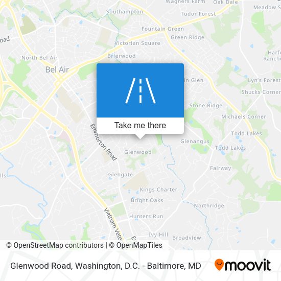 Glenwood Road map