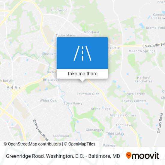 Greenridge Road map
