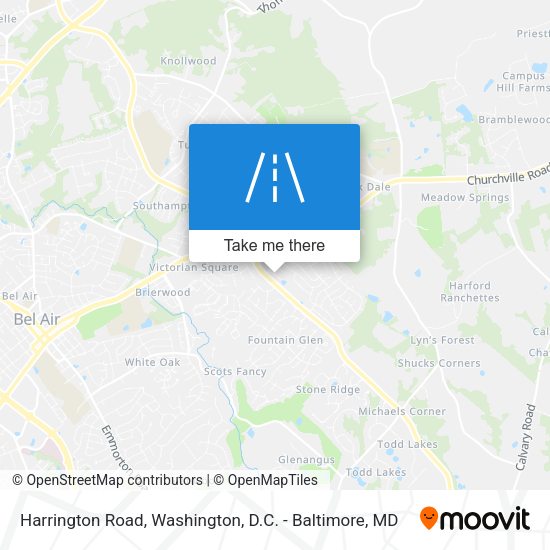 Harrington Road map