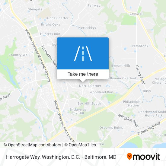 Mapa de Harrogate Way