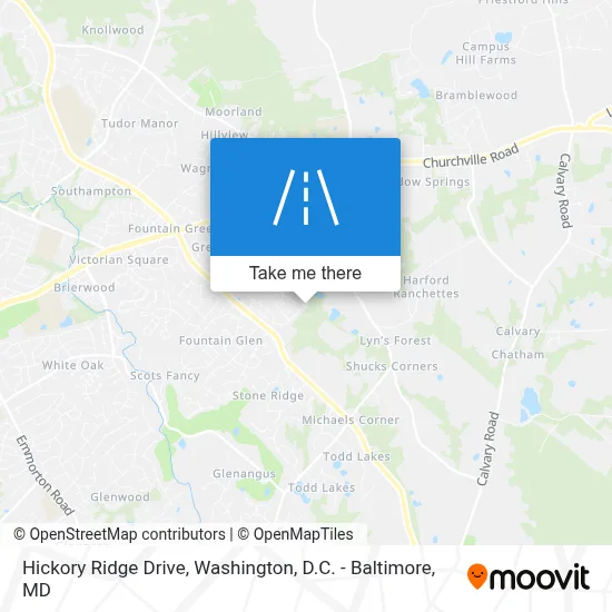 Hickory Ridge Drive map