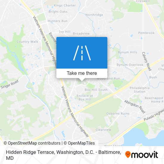 Mapa de Hidden Ridge Terrace