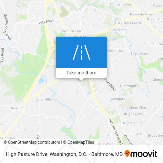 High Pasture Drive map