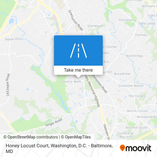 Honey Locust Court map