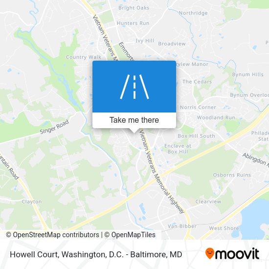 Howell Court map