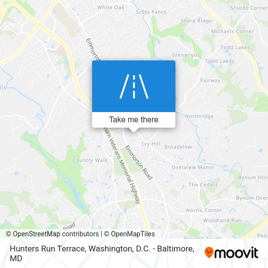 Hunters Run Terrace map