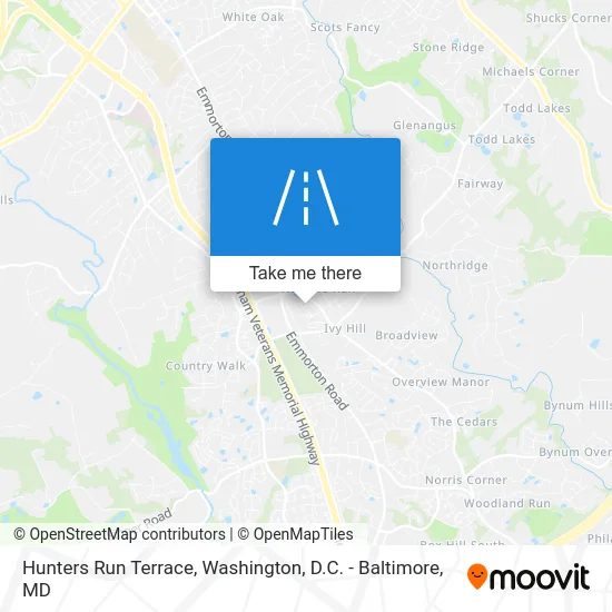 Hunters Run Terrace map