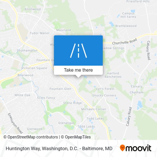 Huntington Way map