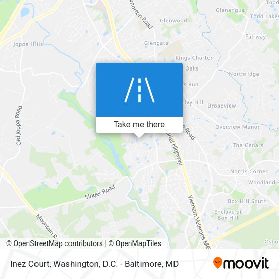 Inez Court map