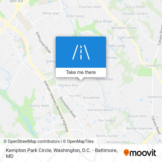 Kempton Park Circle map