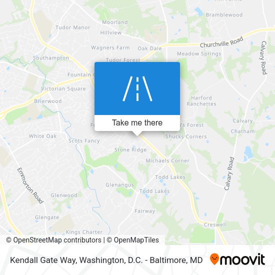 Mapa de Kendall Gate Way