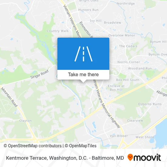 Kentmore Terrace map