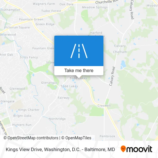 Kings View Drive map