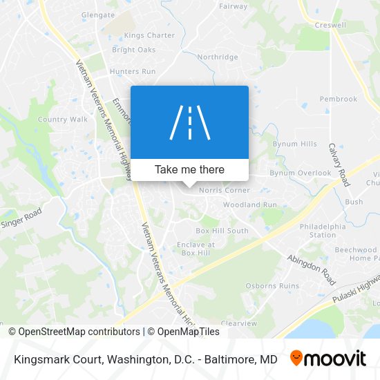Mapa de Kingsmark Court