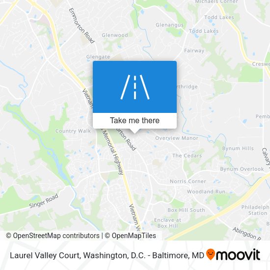 Laurel Valley Court map
