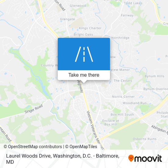 Laurel Woods Drive map