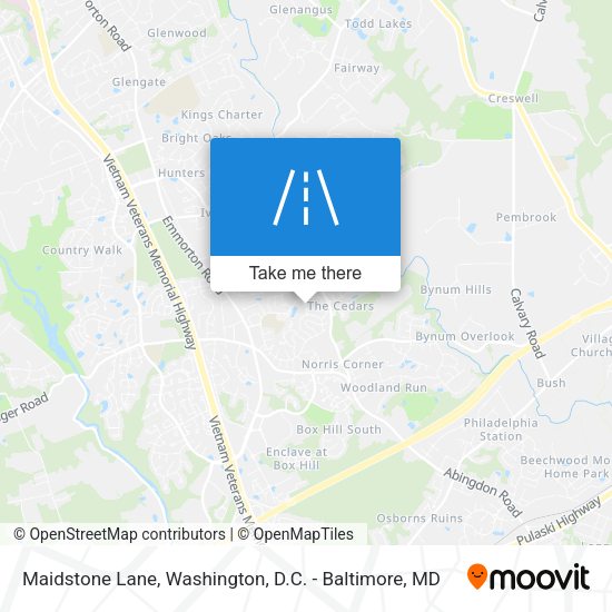 Maidstone Lane map