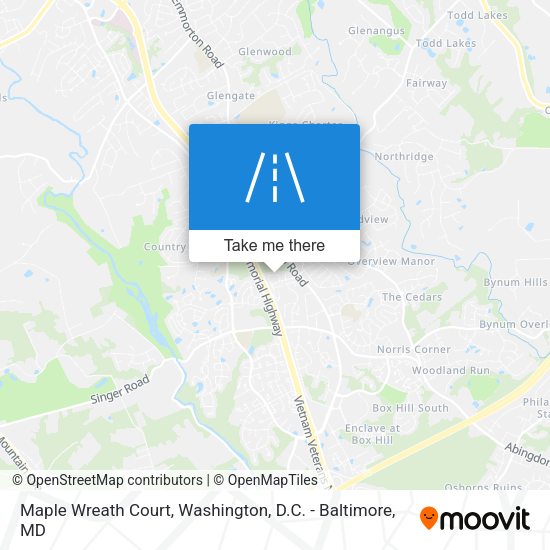 Maple Wreath Court map