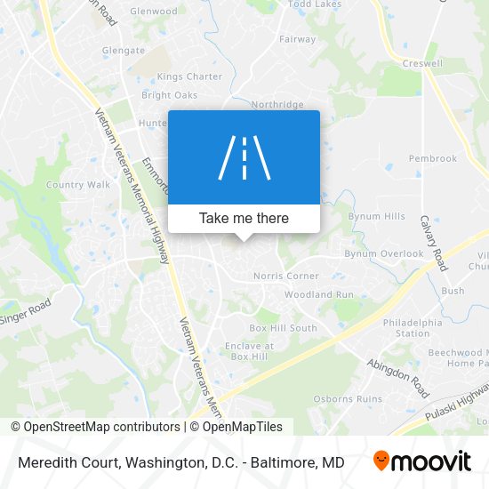Meredith Court map