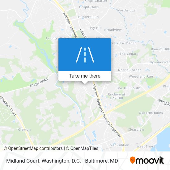 Midland Court map