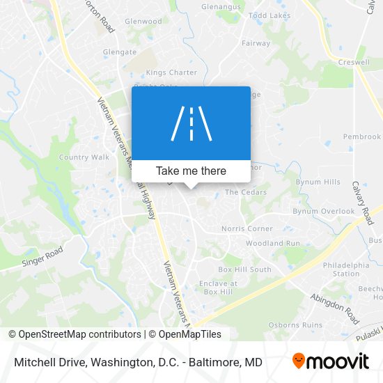 Mapa de Mitchell Drive