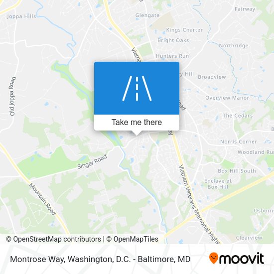 Montrose Way map