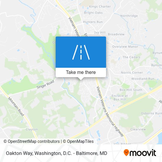 Mapa de Oakton Way