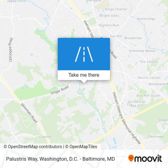 Palustris Way map