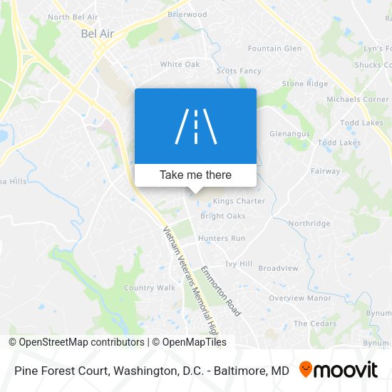 Pine Forest Court map
