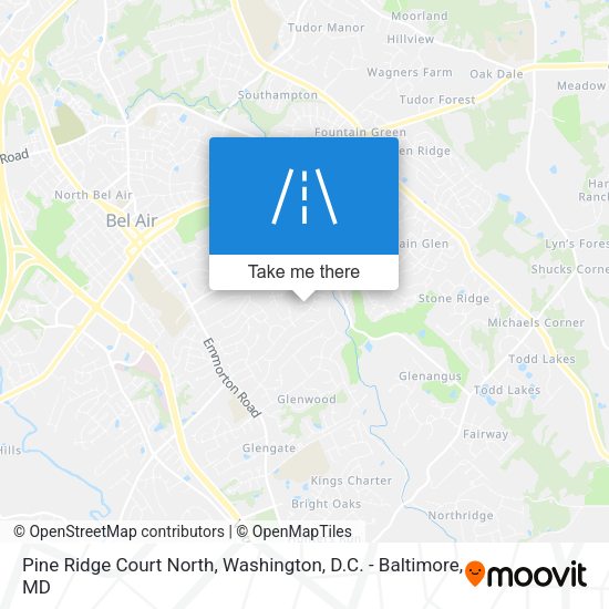 Mapa de Pine Ridge Court North