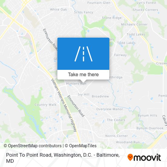 Mapa de Point To Point Road