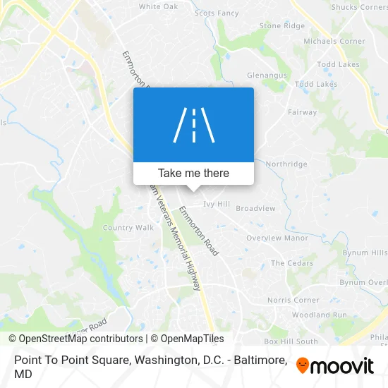 Point To Point Square map
