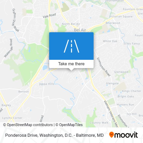 Mapa de Ponderosa Drive