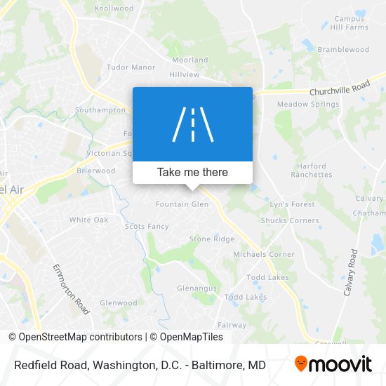 Redfield Road map